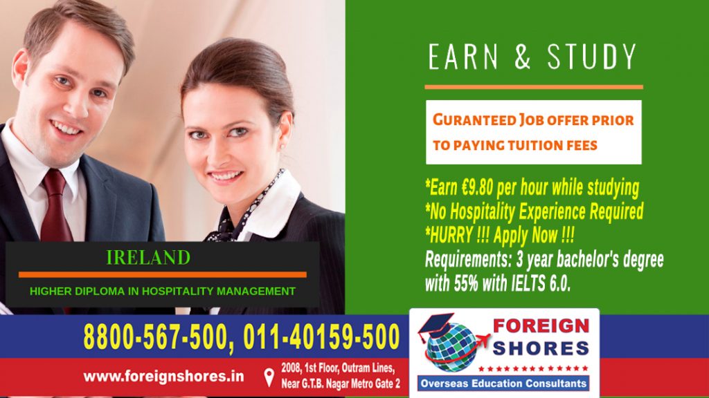 Study Hospitality Management from Ireland