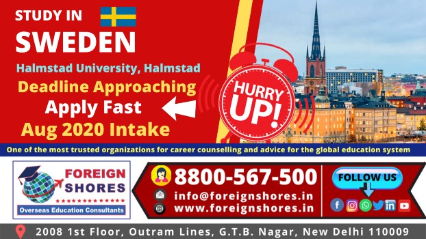 Apply at Halmstad University, Sweden !! Deadline- 13th January 2020 !!