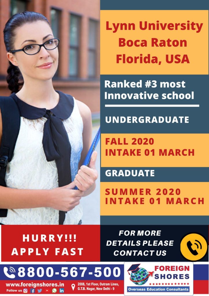 Study in Lynn University, Boca Raton, Florida, USA