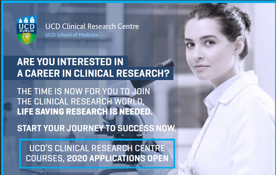 MSc Clinical & Translational Research UCD Ireland, Apply now for sep2020 intake