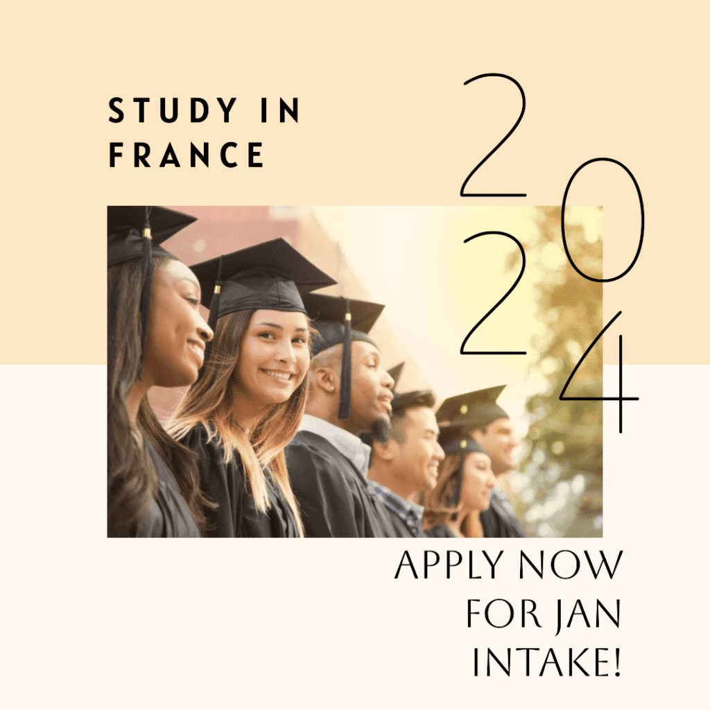 Apply now for study in France